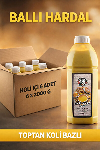 chef's new joy professional Ballı Hardal Sosu 2000 G x 6 Adet - 1 Koli (Koli ...