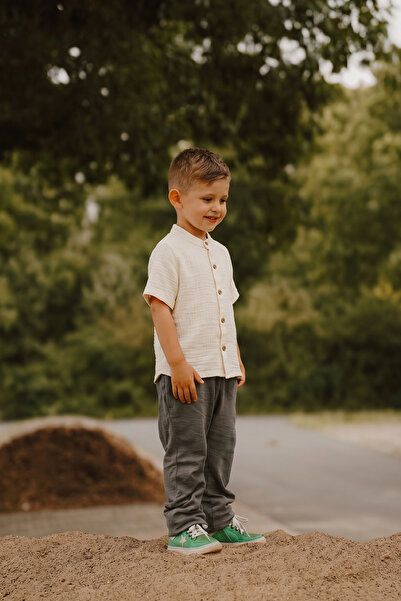 Cigit Πουκάμισο Μουσελίνας 2-10 ετών Φυσικό