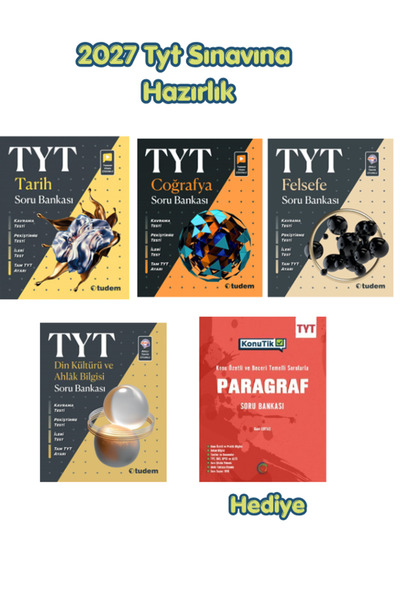 Tudem Tudem TYT Tarih-Coğrafya-Felsefe-Din Soru Bankası -Okyanus TYT Konutik ...