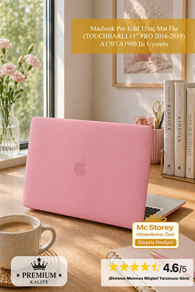Mcstorey Macbook Pro Kılıf 15inç Mat Flu (TOUCHBARLI 15" PRO 2016-2019) A1707...