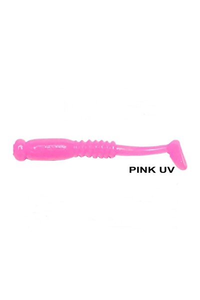 RYUJI Rock Tail 4cm Kokulu LRF Silikon Yem 12 adet Pink Glow