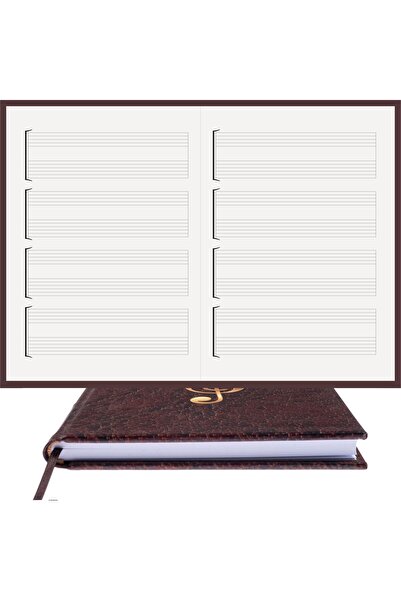 BİDEFTER مفكرة جيتار (بدون مفتاح مع مسامير) 100% صناعة يدوية، خياطة يدوية (خي...