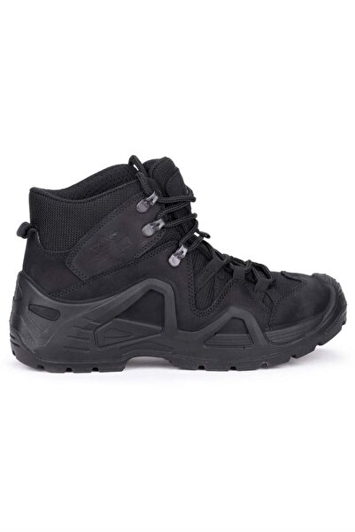 Scooter M 1492 Μαύρες αδιάβροχες ανδρικές στρατιωτικές μπότες Nubuck