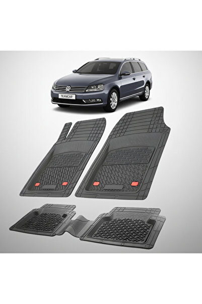 TEAMCAR ®   Covorașe auto, tip tavă, compatibile cu Volkswagen Passat B7 Vari...