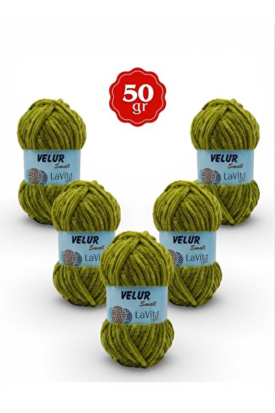 LaVita Yarn LaVita Velur Μικρό Βελούδινο Νήμα Πλεξίματος στο χέρι 100% Πολυεσ...