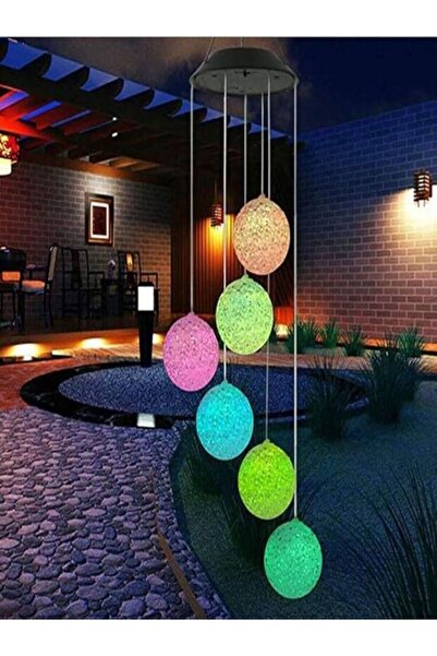 AKBU Solar Led Işıklı Kuşlu Bahçe Dekoru 6 Ledli,Renkli Işık