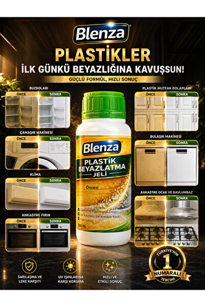 BLENZA PLASTİK BEYAZLATMA JEL - SARARMIŞ PİMAPEN, BEYAZ EŞYA VE PLASTİK YÜZEY...