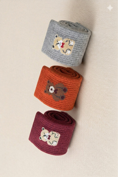 İpeksi 3 Pairs of Cotton College Socks – Anti-Sweat, Comfortable, Casual Unis...