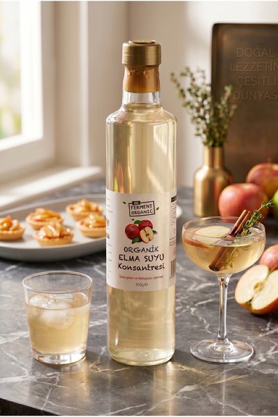 BE FERMENT Organic Apple Juice Concentrate |   Organic Apple Extract |   Sugar-Free Sweetener & Energy - 350 Gr
