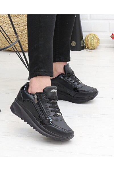 Wickers 2161 Μαύρα 36-40 Καθημερινά Γυναικεία Sneakers