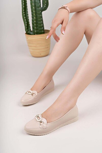 Nesil Shoes Mhd 61 Skin Stone Daily Γυναικείες Μπαλαρίνες