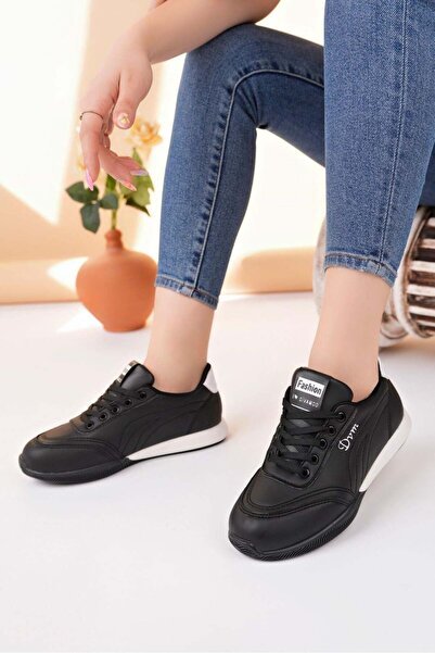 Nesil Shoes Γυναικεία αθλητικά παπούτσια Dvm 5600 Black White Memory Foam