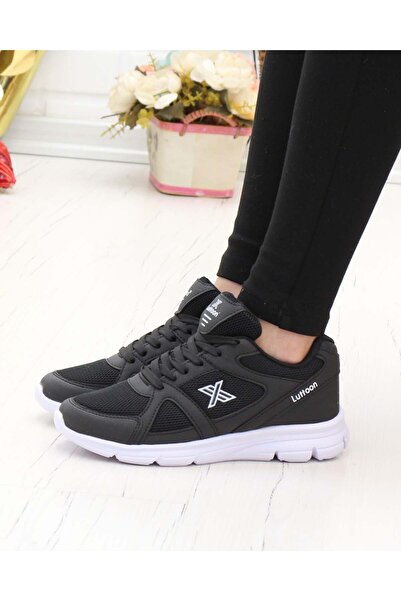 LUTTOON 251 Black White 36-40 Unisex Sports Shoes