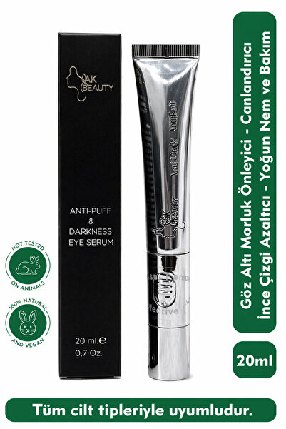 4K Beauty Titreşimli Anti-Puff & Darkness Eye Serum - Göz Altı Morluk - Şişli...