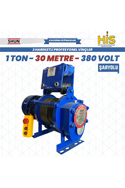 Shun 1000 kg Profesyonel Vinç 380 Volt 30 Metre