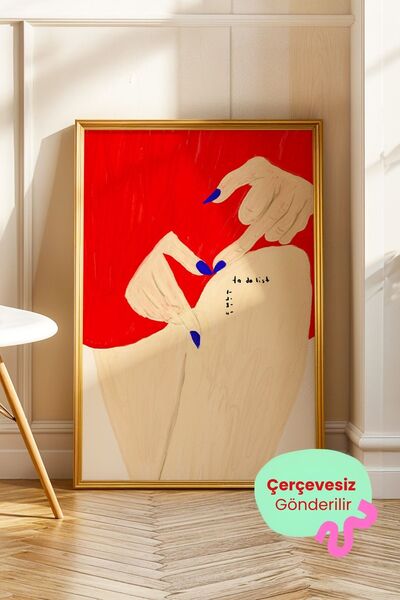 ArtDropsco Kadın Figürlü Tablo Modern Estetik Poster Minimal Sanat Duvar Deko...