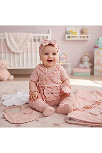MİLAYS LİFE HOME COLLECTİON KIZ BEBEK ORGANİK 0-3 AY RAPORLU FİSTOLU 10 PARÇA...