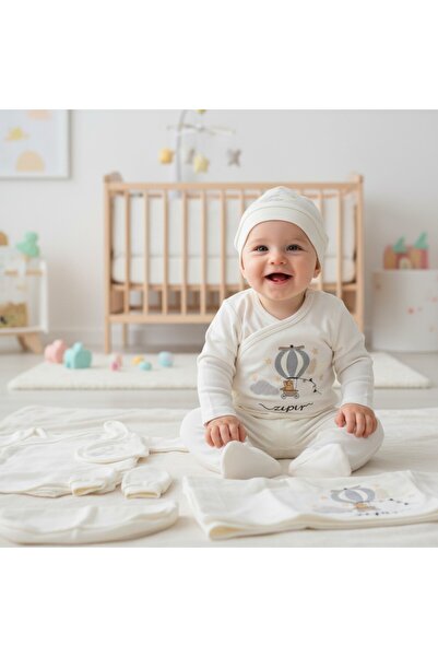 MİLAYS LİFE HOME COLLECTİON طقم زيبين للأطفال من 0-3 أشهر مكون من 10 قطع مع ب...