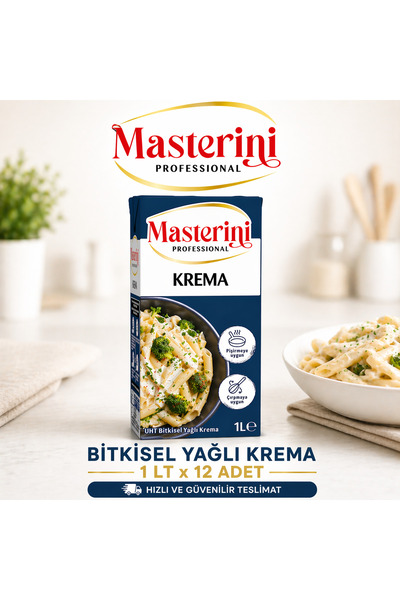 MASTERİNİ 1lt Krema 12li