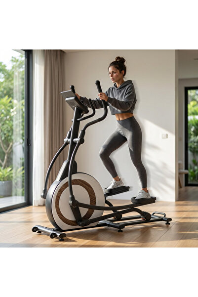 MY LIFE FITNESS دراجة مغناطيسية بيضاوية AM 1700 بنظام المولد الذاتي، 32 مستوى...
