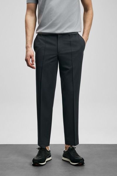 Lufian 111190356 Παντελόνι Simon Jogger Slim Fit Ανδρικό Παντελόνι ΑΝΘΡΑΚΙΤ