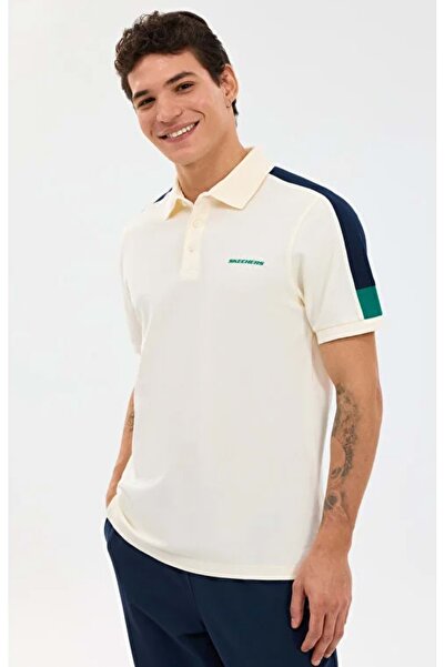 SKECHERS S221047 M Tricou cu guler polo cu detalii color block pentru bărbați...