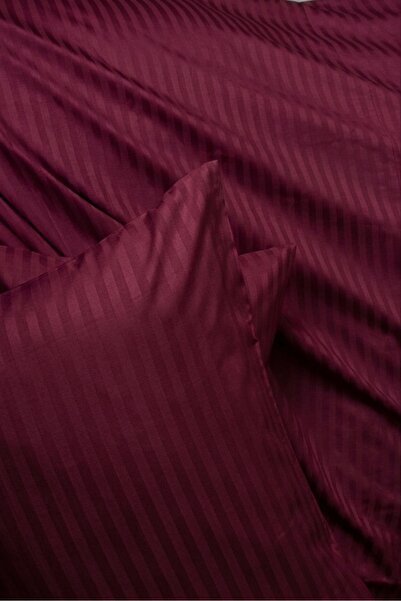 linessia home Double Premium Hotel Cotton Satin Striped Duvet Cover Set Clare...