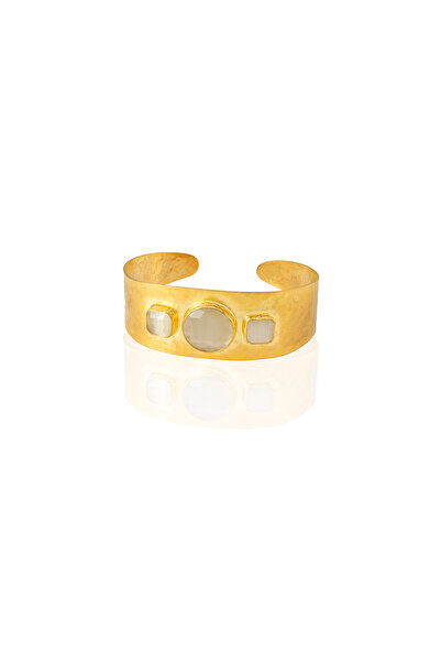 Design by Kadir Kadir Jewellery 22 Ayar Altın Kaplama El İşçiliği Zirkon Taşl...