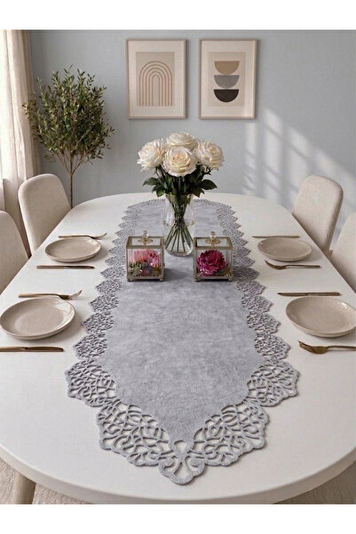 Ergüven Home Μοντέρνο Σχέδιο - Σκούρο Μπεζ Suede Runner 40x140 cm, Μέγεθος Τρ...