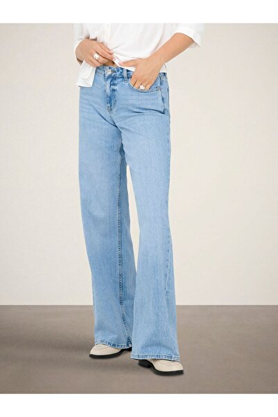 JDY Jeans mit weitem Bein JDYRUBY Mittlere Taille Jeans