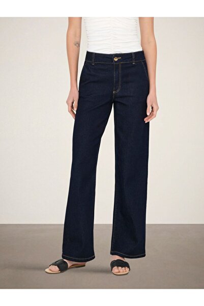 JDY Jeans mit weitem Bein JDYGEGS Hohe Taille Weiter Beinschnitt Jeans