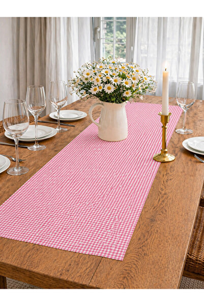 ŞAH TEXTILE DESIGN pötikareli sofra sunumu runner 40x110