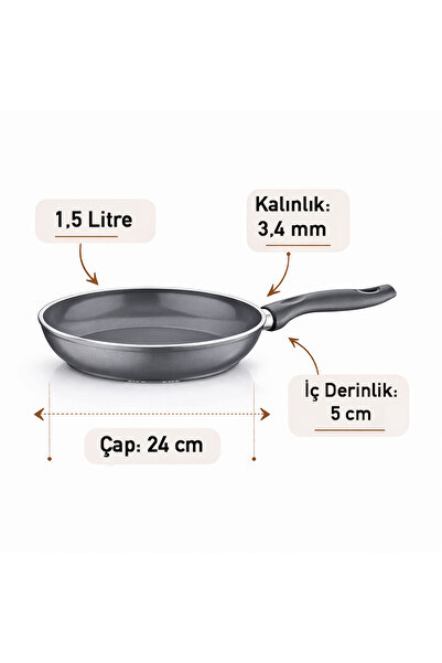 FALEZ Serafit Seramik Tava 24 Cm