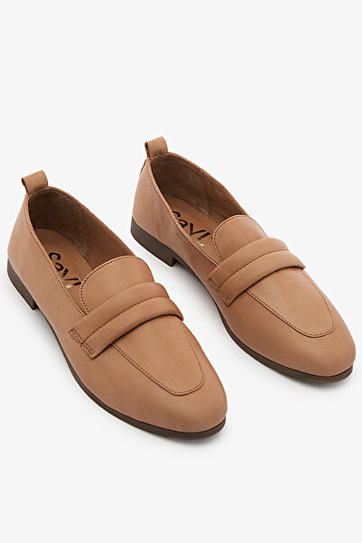 SAYL Γυναικεία παπούτσια μπαλαρίνας από γνήσιο δέρμα Taba Classic