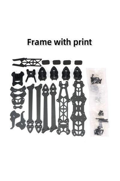Choice frame with print Mark4 7inch 295mm with 5mm Arm Quadcopter Frame 3K Ca...