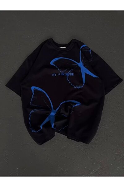 Kanonik Education Μπλουζάκι Unisex Crew Neck Printed Oversize - Μαύρο