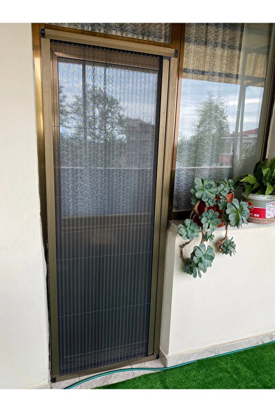 PLİSE SİNEKLİK Plise Pileli Sürgülü Sineklik 0-90 X 0-210 Cm(çelik Kapı, Ahşap Kapı ,pimapen Kapı )pilise