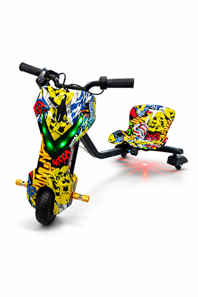 stars pearl Mini Electric Drift Scooter for Kids (6" Wheels) - 3 Speeds with ...