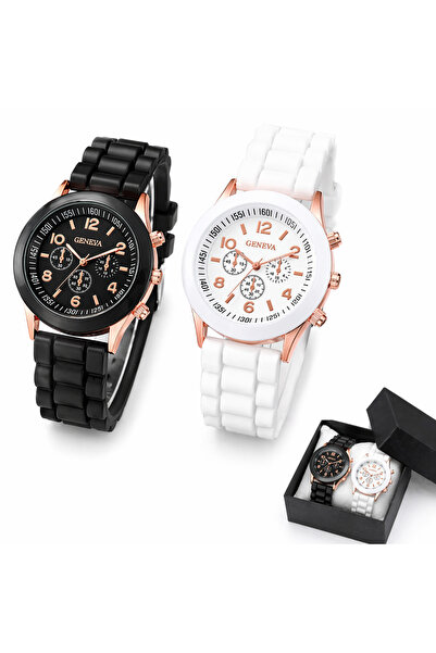 Geneva Σετ Ρολογιών για Ζευγάρι – Ρομαντικό Δώρο, Κομψά Αξεσουάρ