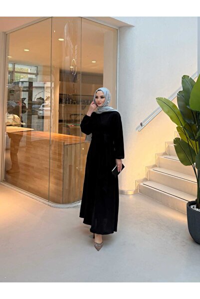 butik hira Ασύμμετρο υφασμάτινο φόρεμα από ύφασμα Ayrobin με δέσιμο στο πλάι