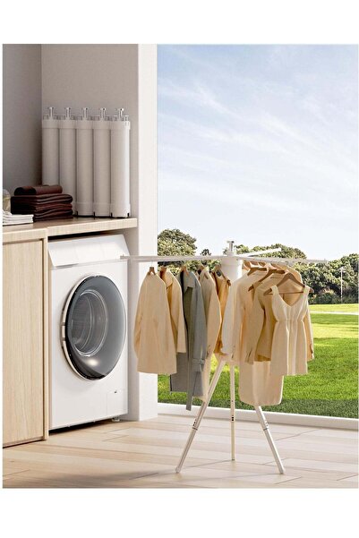 Arabest Portable Foldable Tripod Drying Rack,4 Height Levels,Space-Saving Alu...