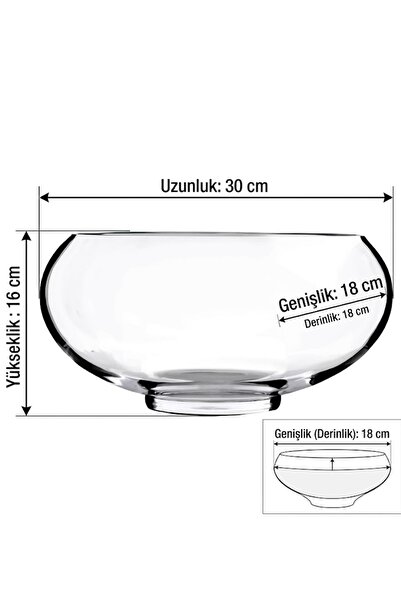 DECOSTYLE Daisy El yapımı Dekorlu Ayaklı Renkli Transparan Oval Büyük Gondol ...