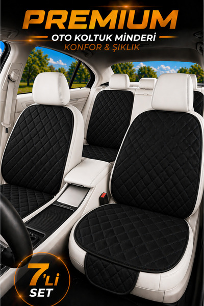 Ecarteks Σετ μαξιλαριών καθισμάτων αυτοκινήτου με τσέπες κατά του ιδρώτα, εύκ...