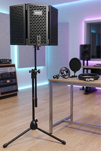 Lastvoice PF-30x-x Mikrofon Standı Yalıtım Paneli XLR Kablo Pop Filter