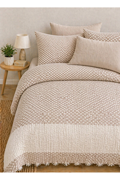 cs ilkim Φυσικό 100% βαμβακερό διπλό πικέ, κάλυμμα κρεβατιού