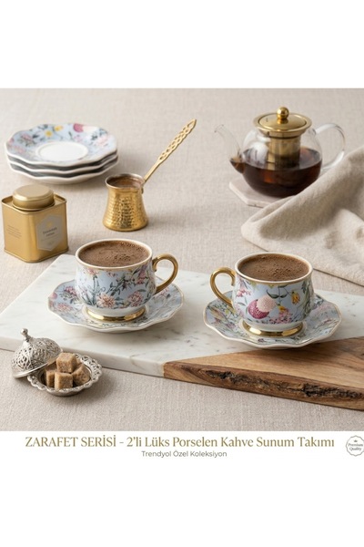 Moon Dizayn 2li 2 KİŞİLİK KAHVE FİNCAN TAKIMI