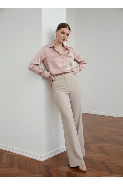 PERA MODA Πουκάμισο με σατέν επιφάνεια