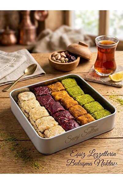 Sevgi Sultan Metal Kutulu Baklava Lokum (450g)