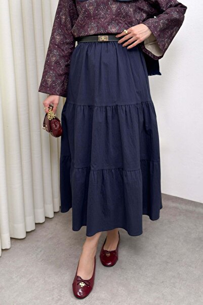 Salih Çelebi Φούστα από ύφασμα αλεξίπτωτου 0052 - ΣΚΟΥΡΟ ΜΠΛΕ