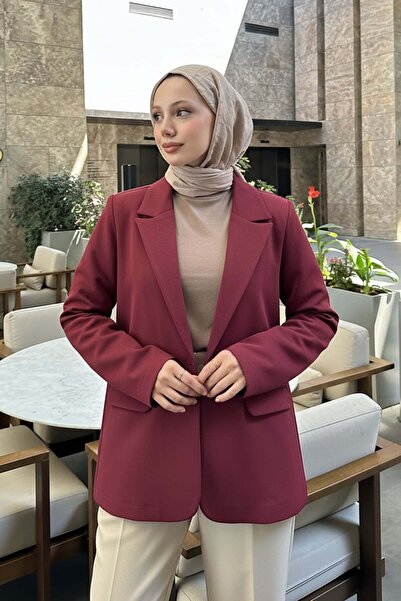 Salih Çelebi Σακάκι Scuba Blazer 2272 - ΒΟΡΝΤΟ